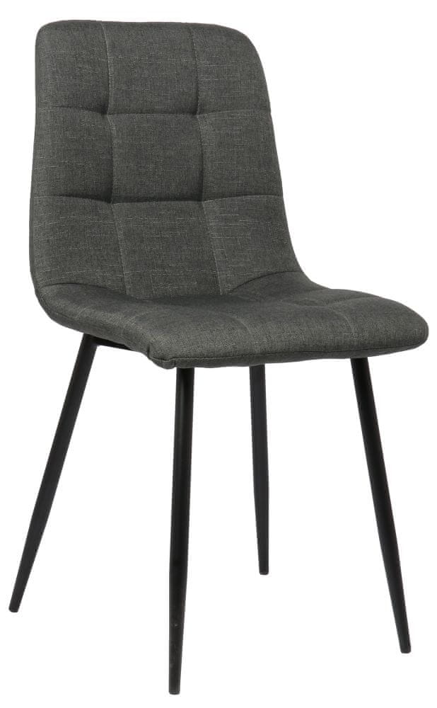 BHM Germany Jedálenská stolička Tilde, textil, tmavo šedá